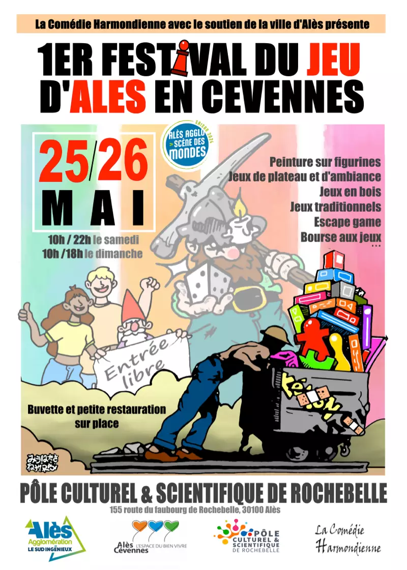 Affiche officielle Festival des Jeux d'Alès 2024