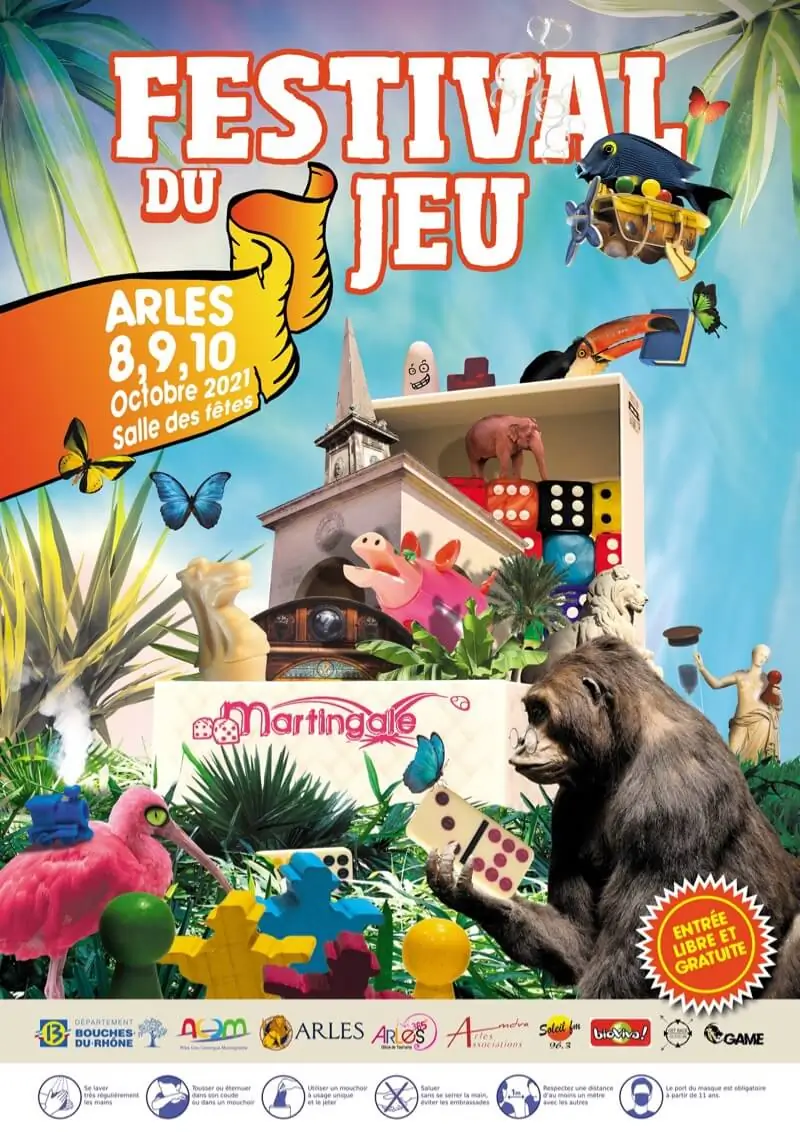 Affiche officielle Festival du jeu de Martingale 2021