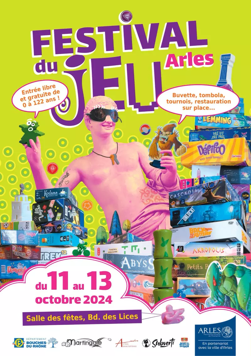 Affiche officielle Festival du jeu de Martingale 2024
