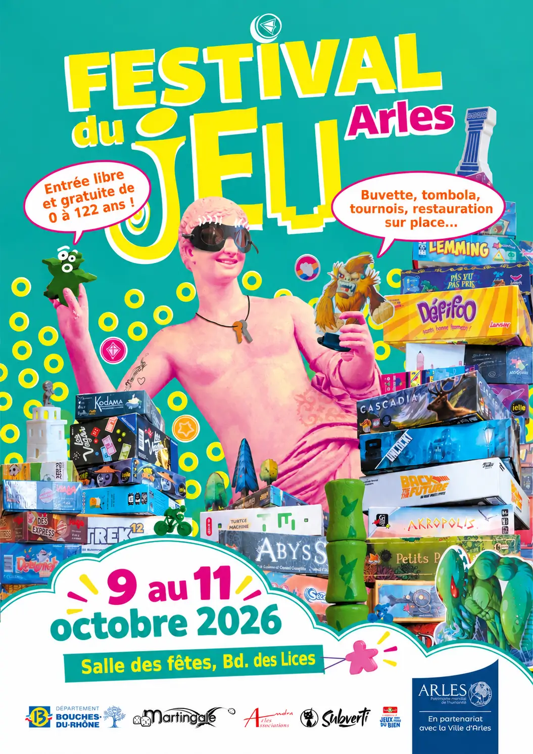 Affiche officielle Festival du jeu de Martingale 2026