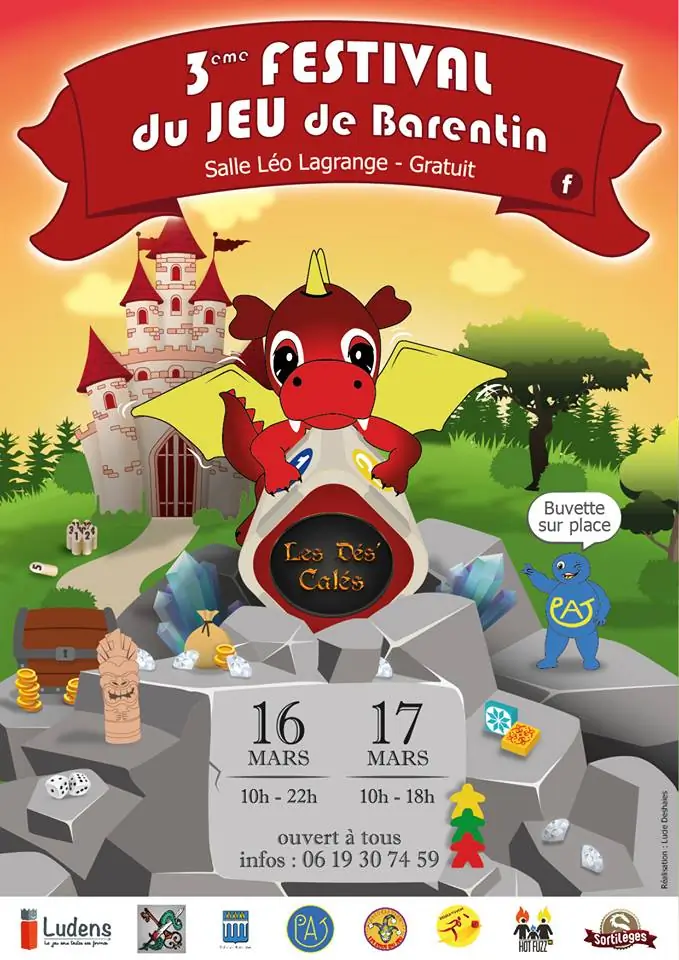 Affiche officielle Festival du Jeu de Barentin 2019