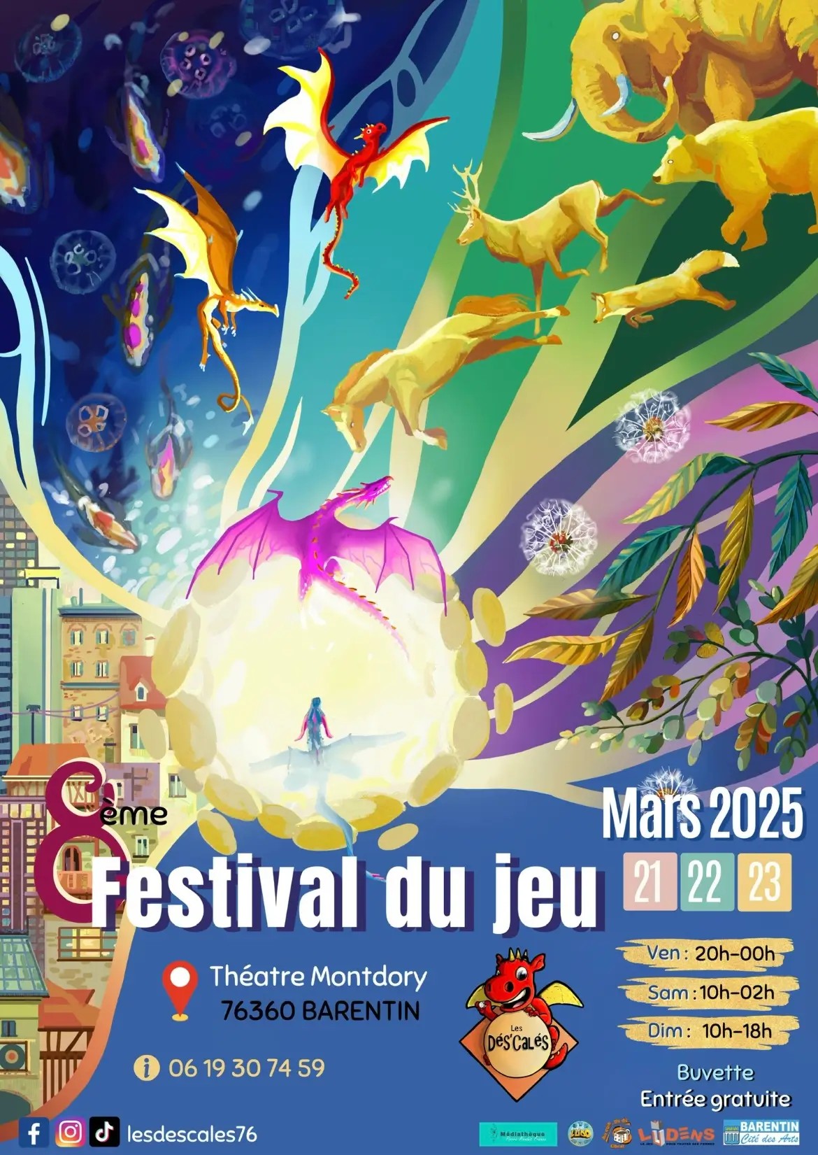 Affiche officielle Festival du Jeu de Barentin 2025