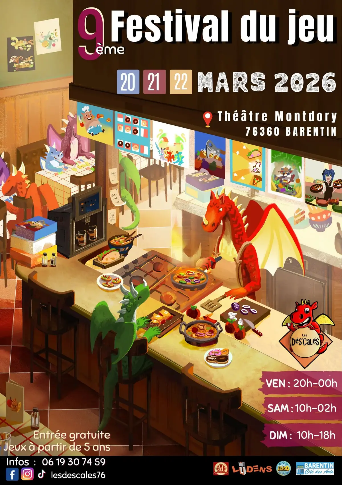 Official poster Festival du Jeu de Barentin 2026