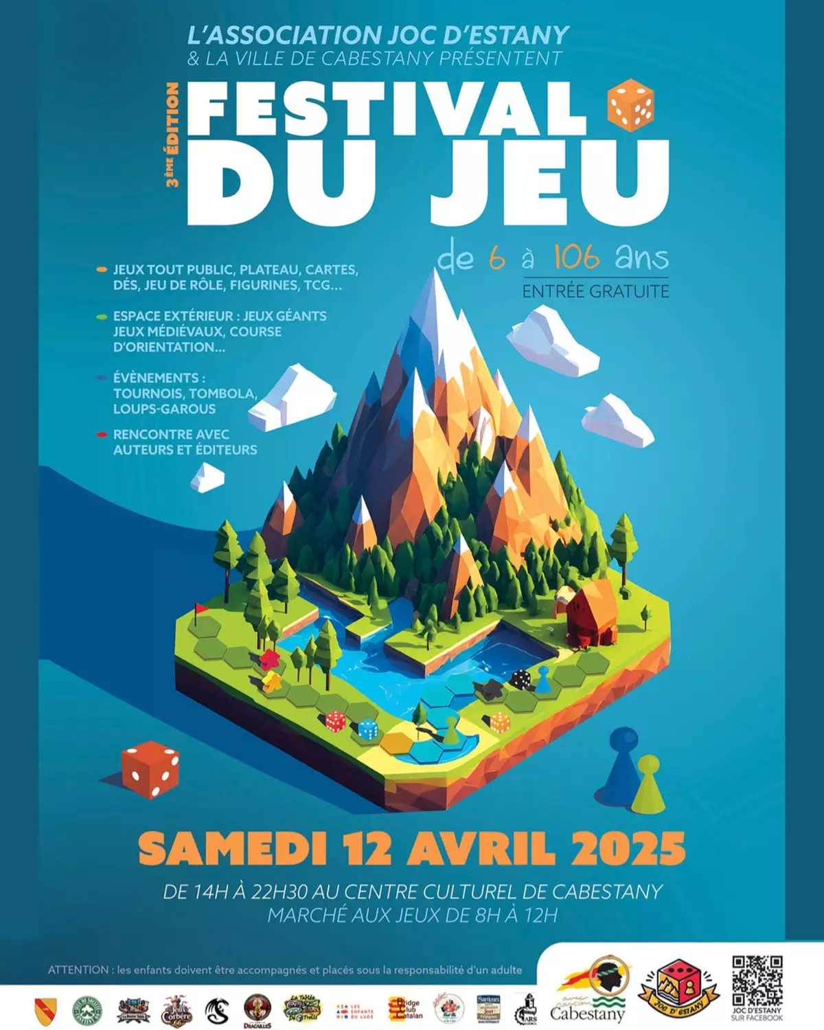 Affiche officielle Festival du jeu de Cabestany 2025