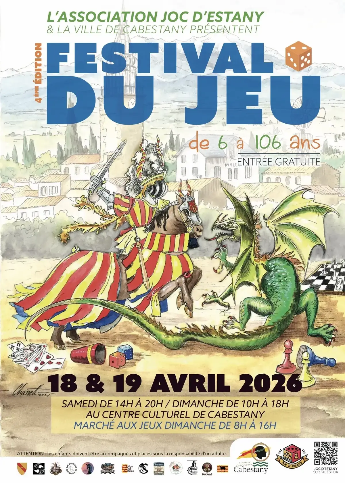 Affiche officielle Festival du jeu de Cabestany 2026