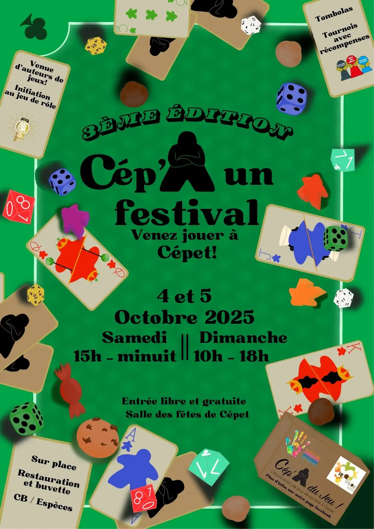 Affiche officielle Cép'A un festival du jeu 2025