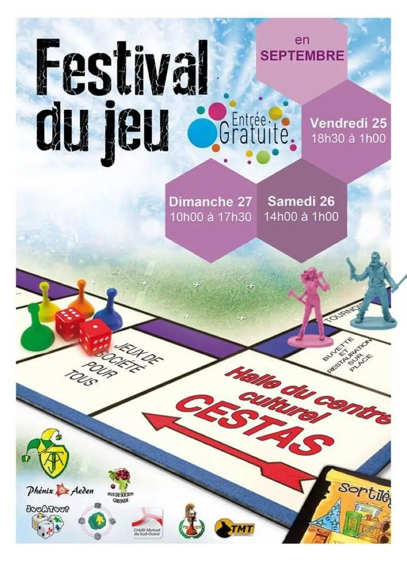 Affiche officielle Festival du jeu de Cestas 2015