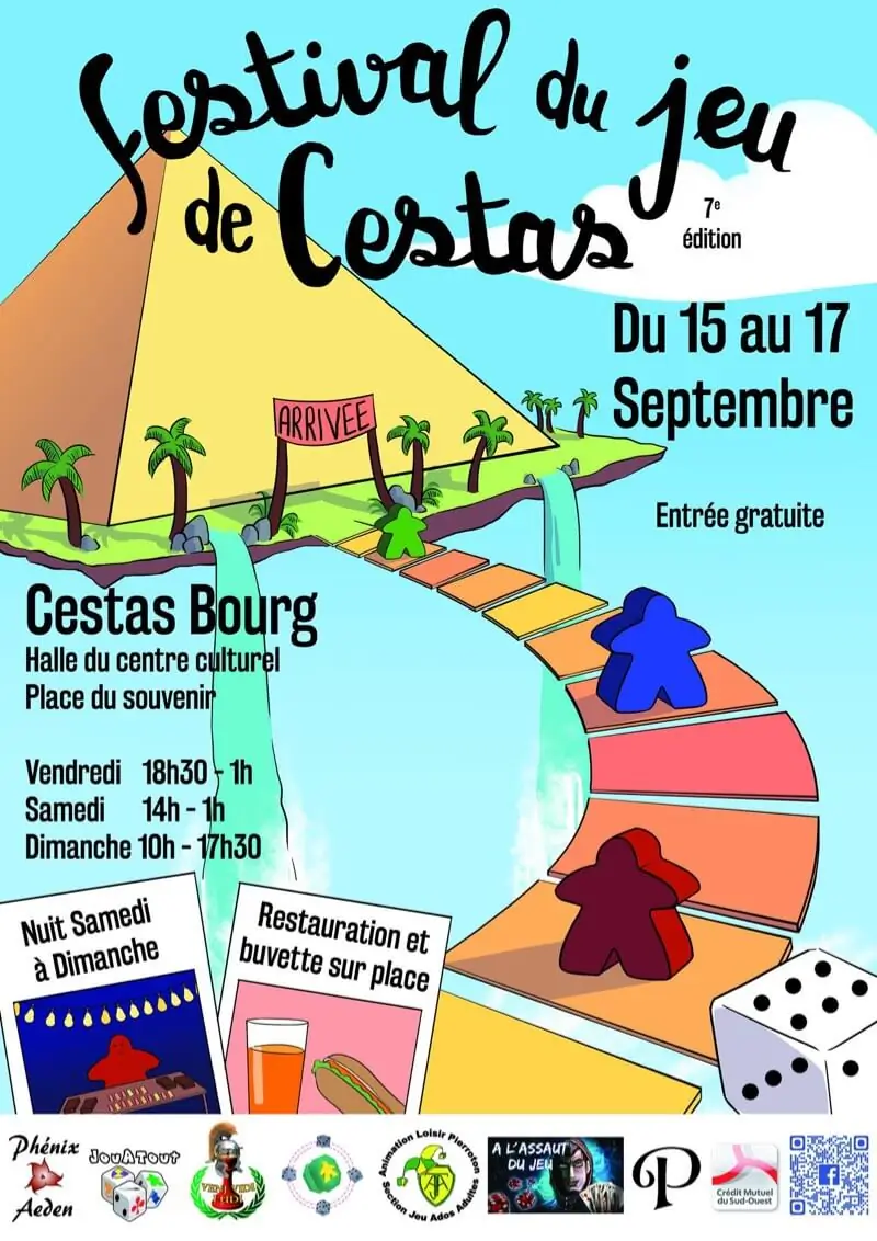 Affiche officielle Festival du jeu de Cestas 2017