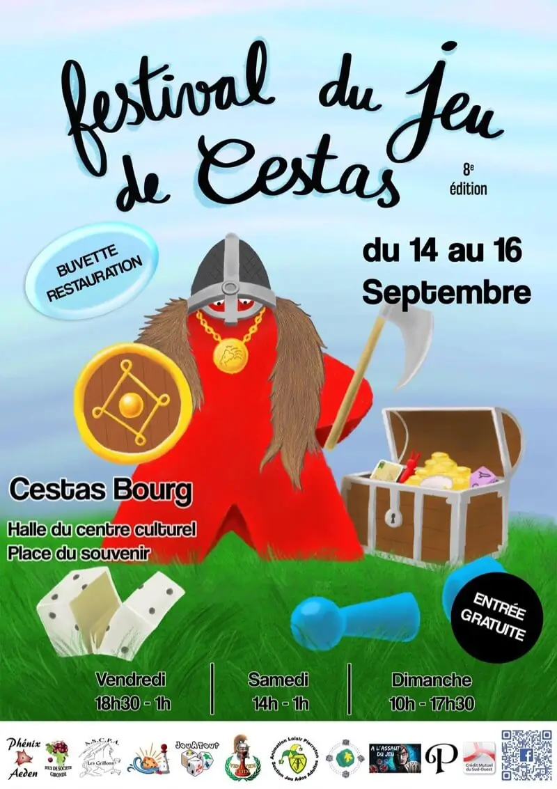 Affiche officielle Festival du jeu de Cestas 2018