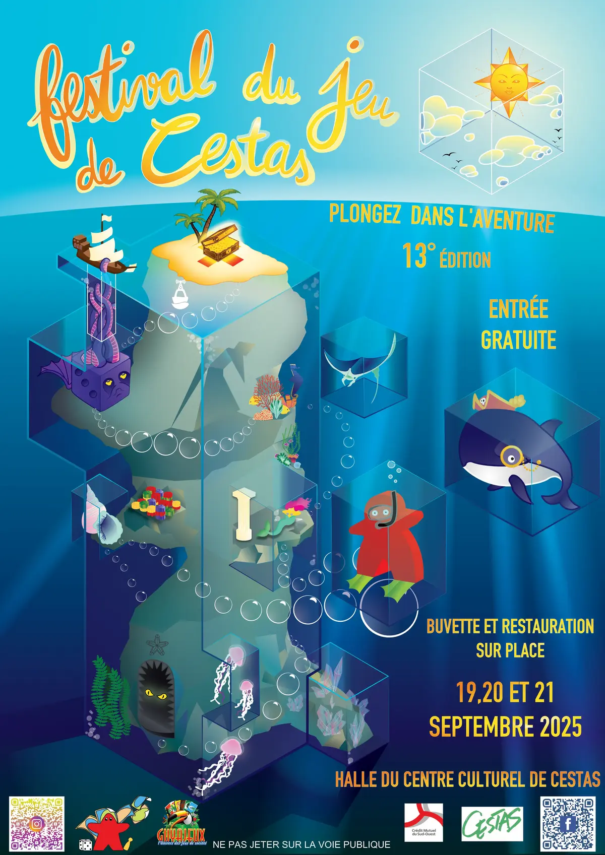 Affiche officielle Festival du jeu de Cestas 2025