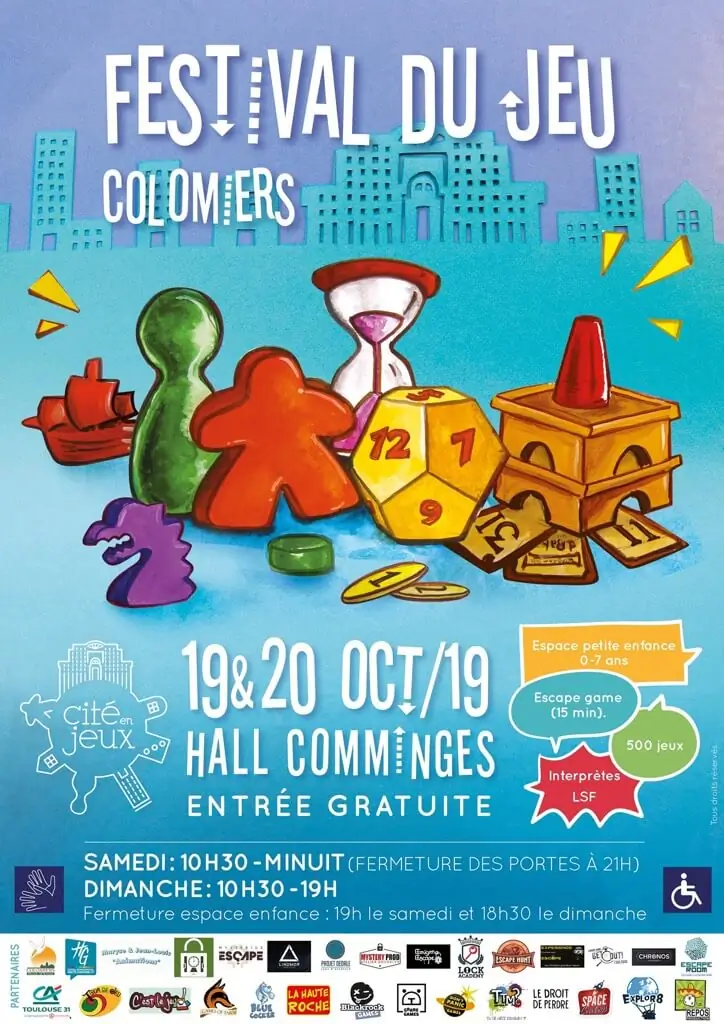 Affiche officielle Festival Cité en Jeux 2019