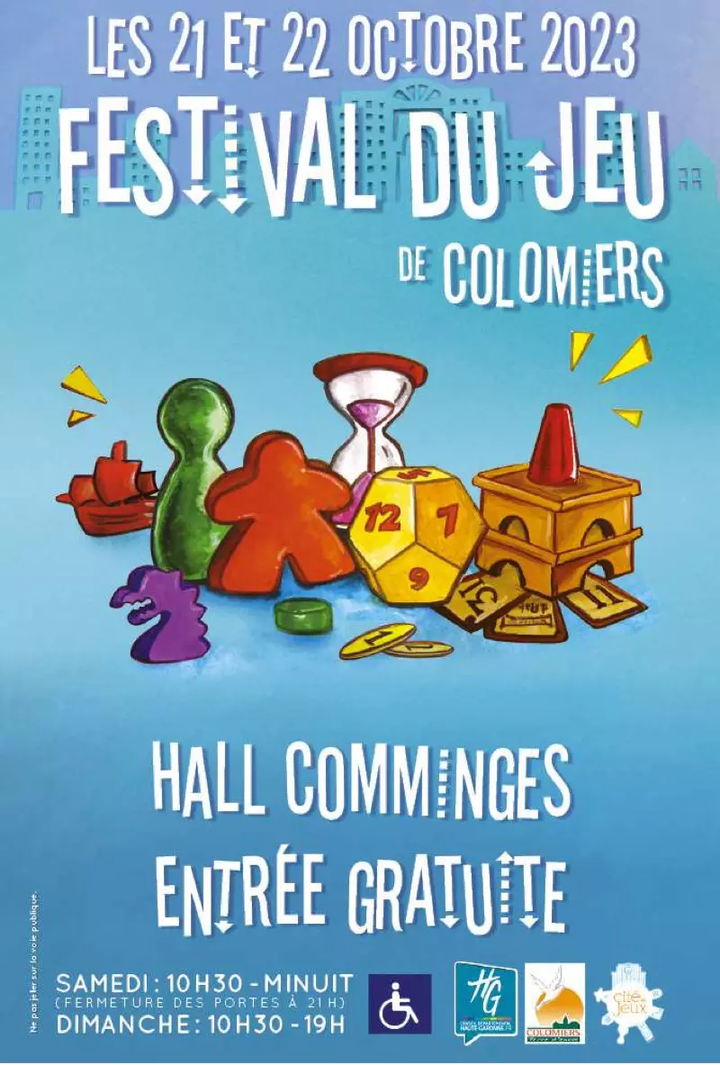 Affiche officielle Festival du jeu de Colomiers 2023