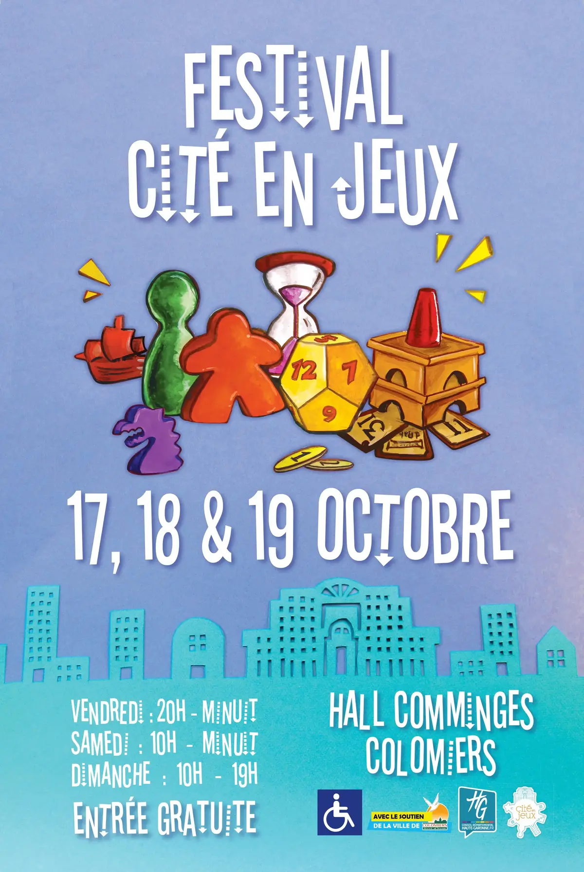 Official poster Festival Cité en Jeux 2025