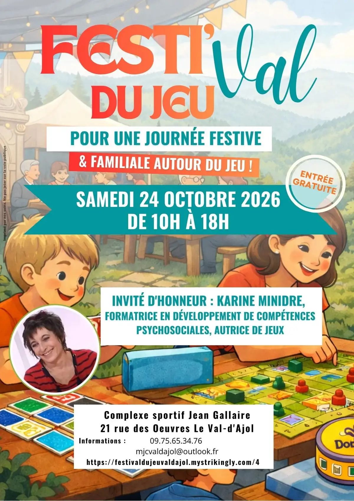 Affiche officielle Festi'Val du Jeu 2026
