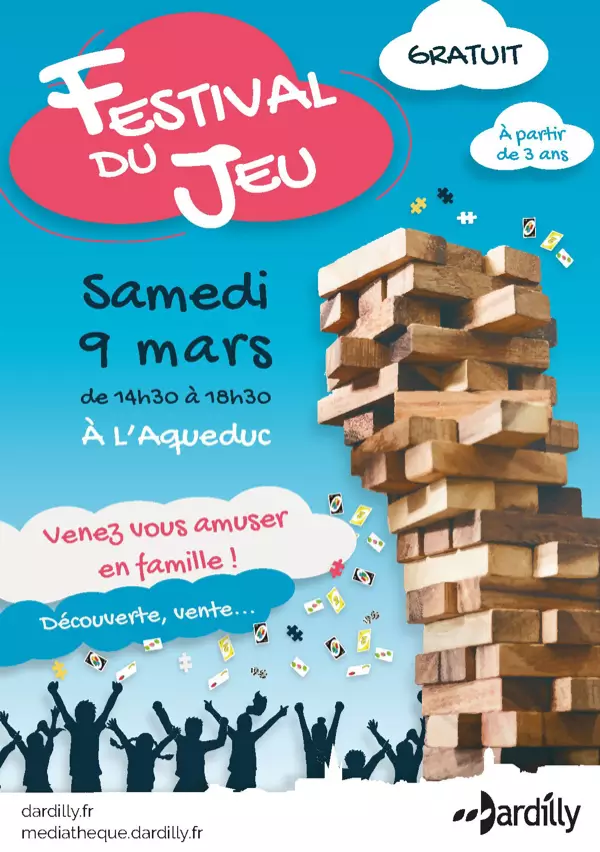 Affiche officielle Festival du jeu de Dardilly 2020
