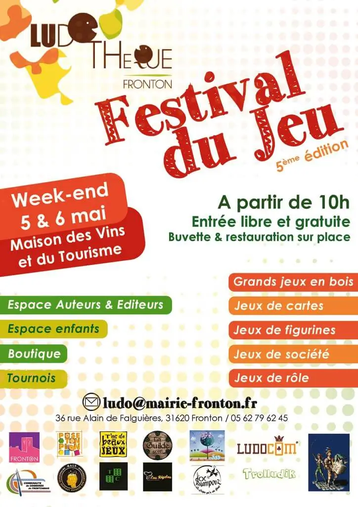 Affiche officielle Festival du Jeu de Fronton 2018