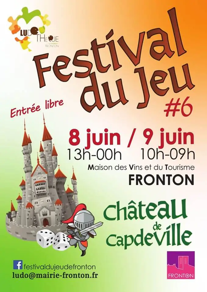 Affiche officielle Festival du Jeu de Fronton 2019