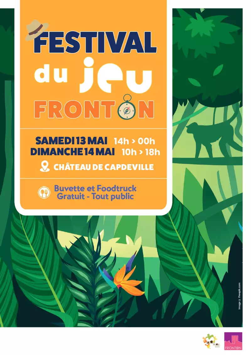 Affiche officielle Festival du Jeu de Fronton 2023
