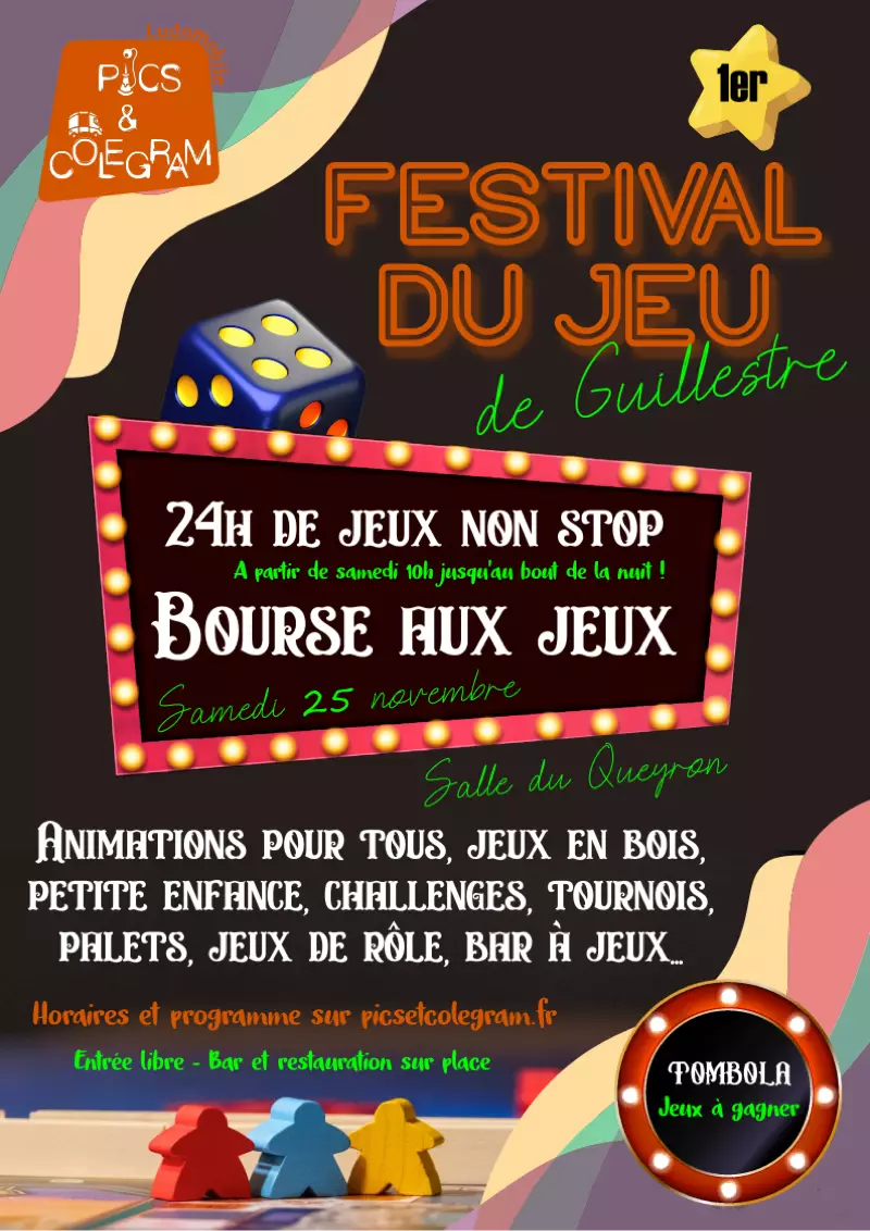 Official poster Festival du jeu de Guillestre 2023