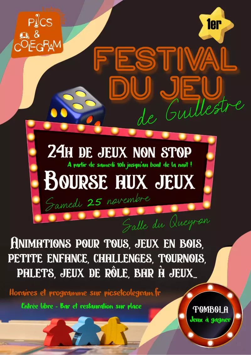 Affiche officielle Festival du jeu de Guillestre 2023