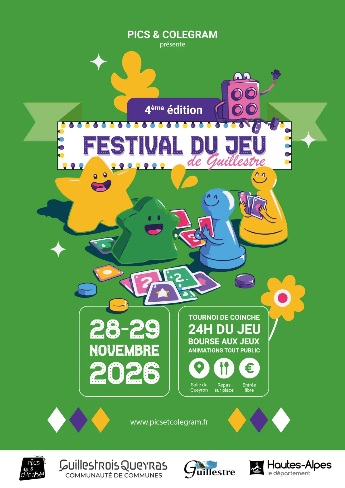 Official poster Festival du jeu de Guillestre 2026