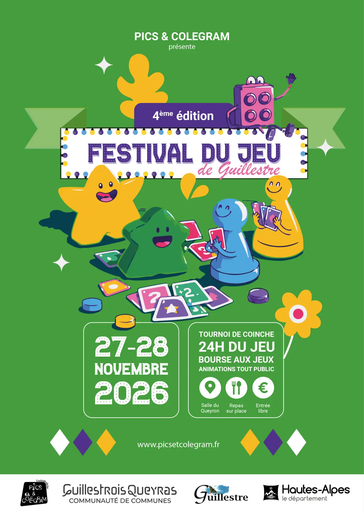 Official poster Festival du jeu de Guillestre 2026