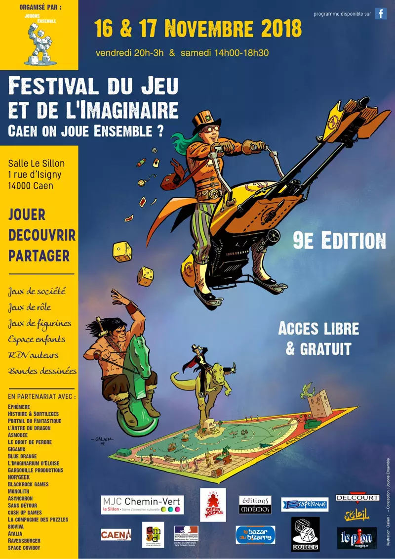 Affiche officielle Festival du Jeu et de l'Imaginaire 2018