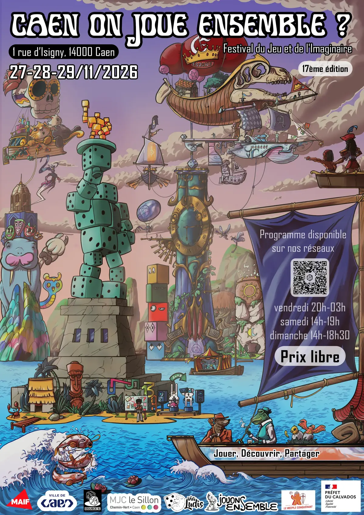 Official poster Festival du Jeu et de l'Imaginaire 2026