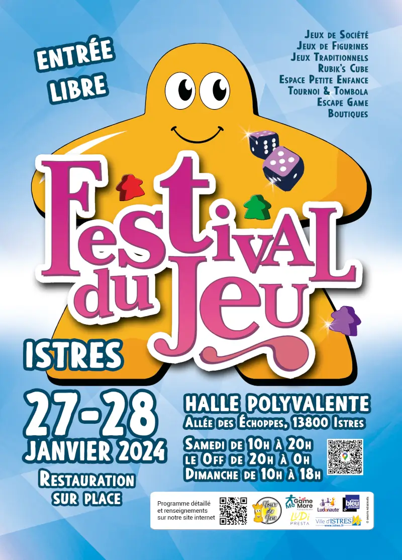 Affiche officielle Festival du jeu d'Istres 2024
