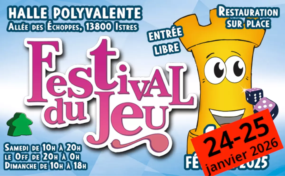 Official poster Festival du jeu d'Istres 2026