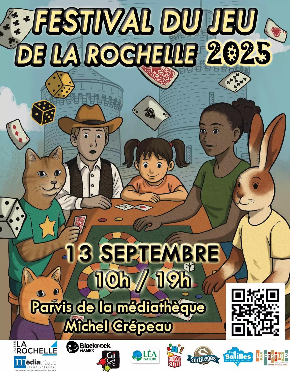 Affiche officielle Festival du jeu de La Rochelle 2025