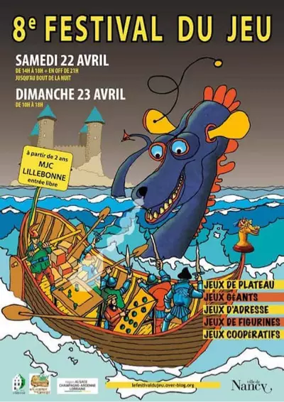 Affiche officielle Festival du Jeu de Nancy 2017