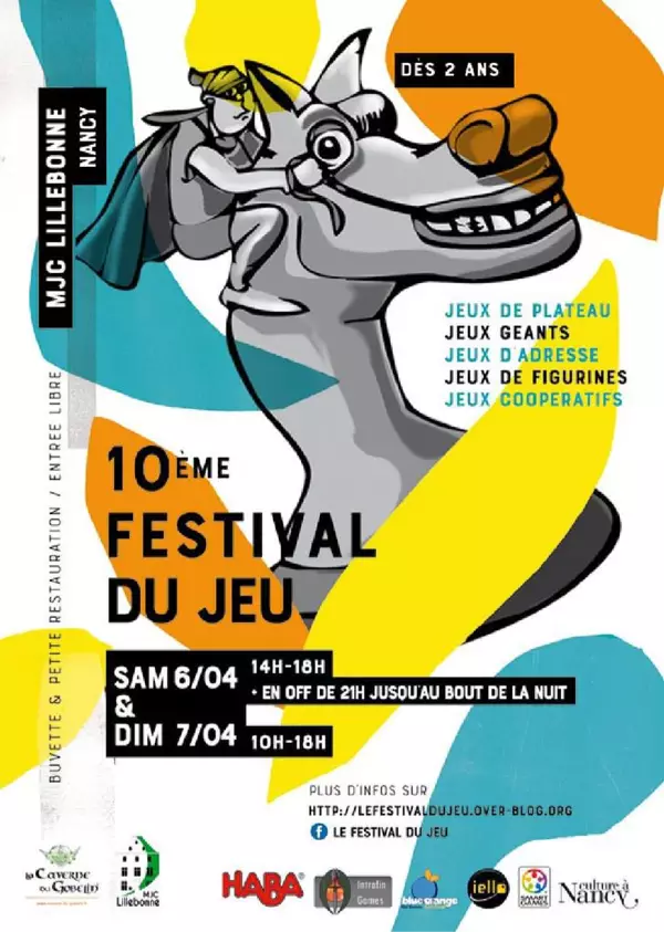 Affiche officielle Festival du Jeu de Nancy 2019