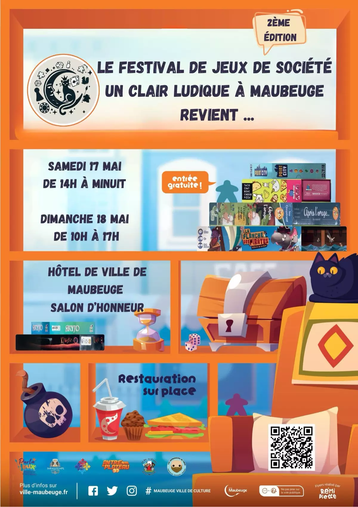 Affiche officielle Un Clair Ludique à Maubeuge 2025