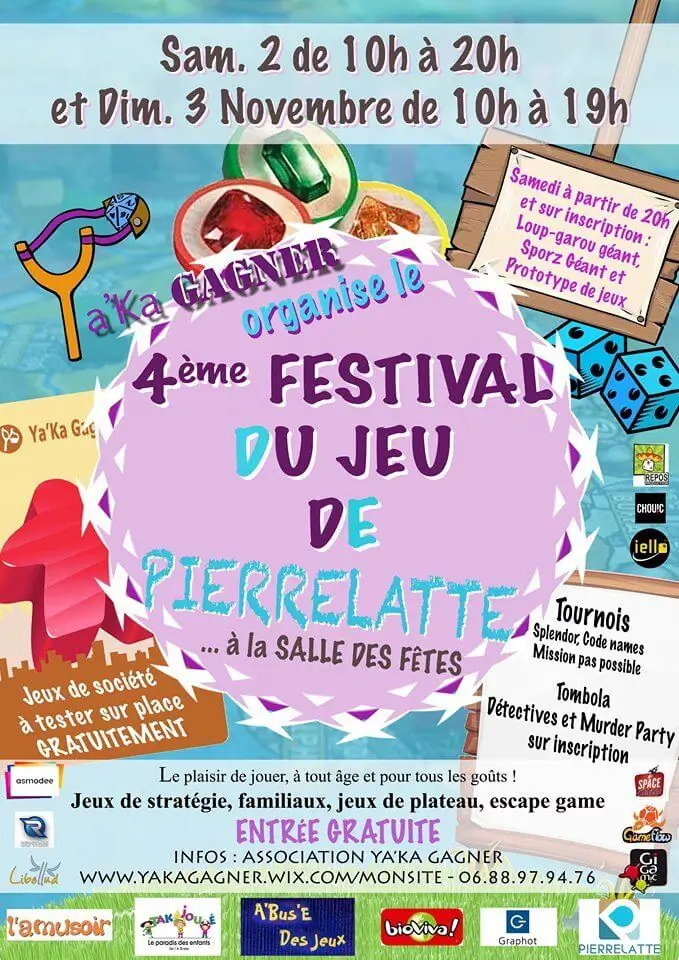 Affiche officielle Festival du jeu de Pierrelatte 2019