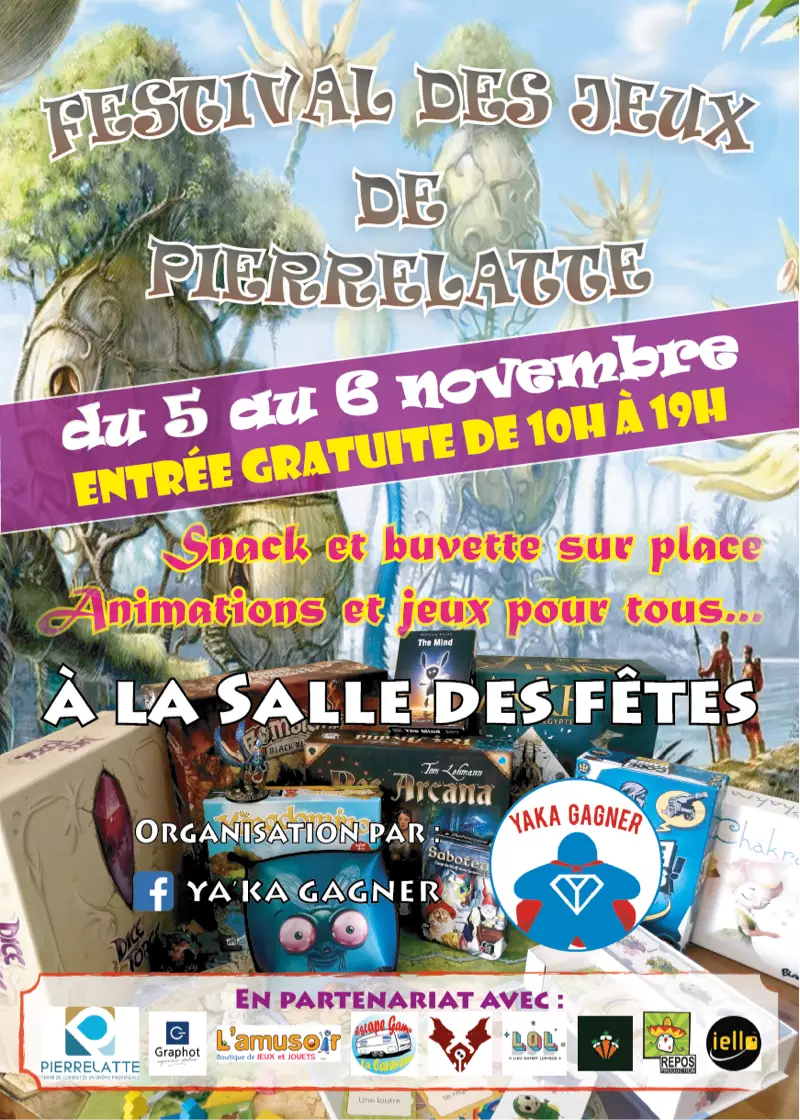 Affiche officielle Festival du jeu de Pierrelatte 2022