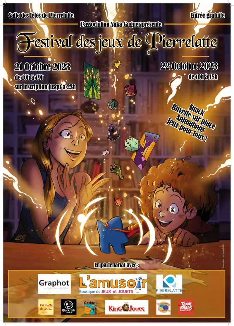 Affiche officielle Festival du jeu de Pierrelatte 2023
