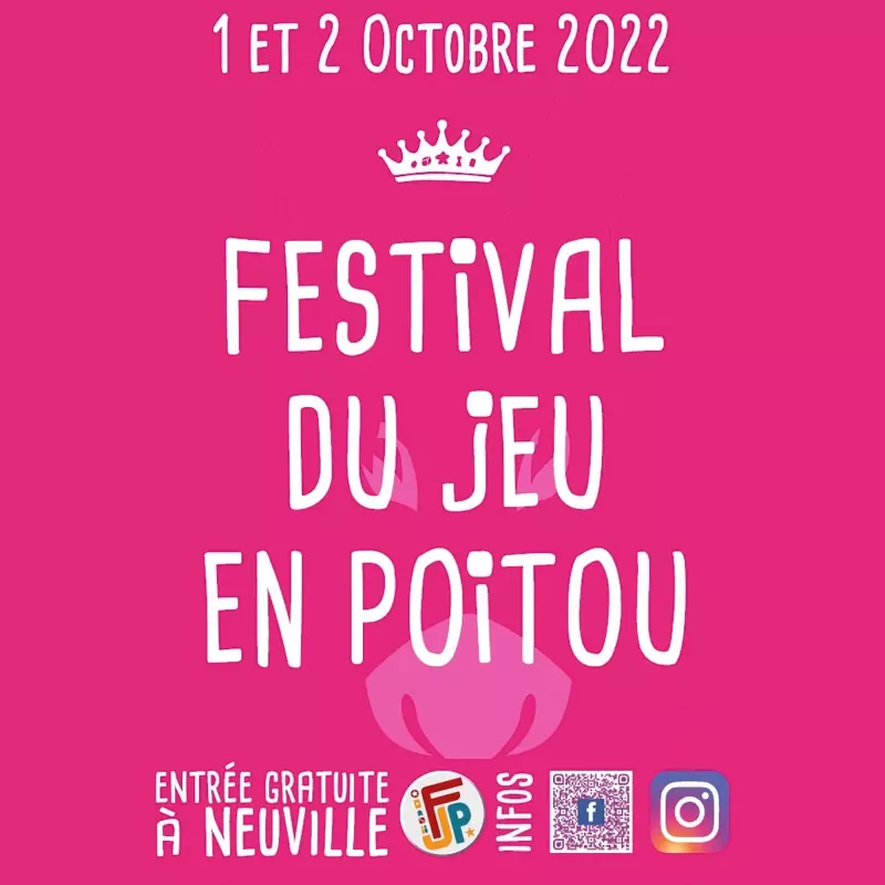 Affiche officielle Festival du Jeu en Poitou 2022