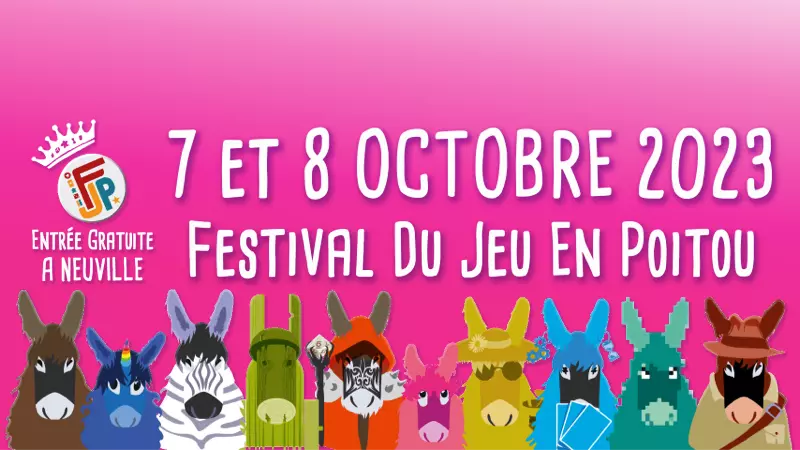 Affiche officielle Festival du Jeu en Poitou 2023