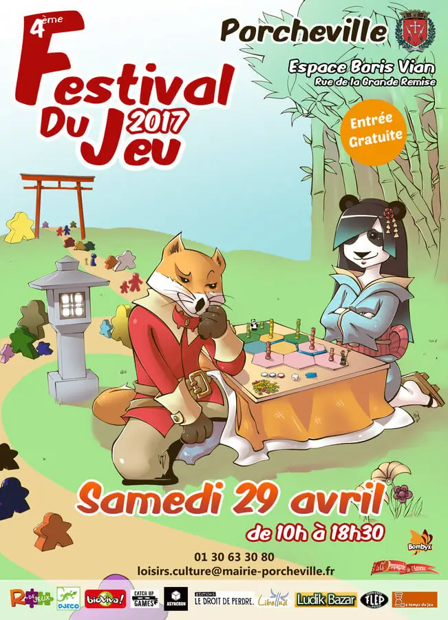 Affiche officielle Festival du jeu de Porcheville 2017