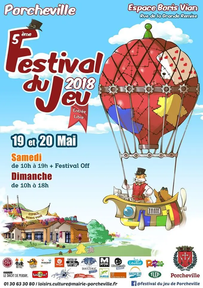 Affiche officielle Festival du jeu de Porcheville 2018
