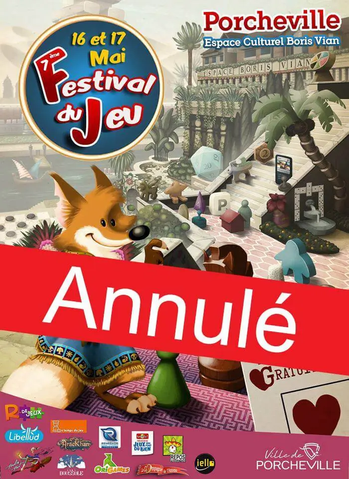 Affiche officielle Festival du jeu de Porcheville 2020
