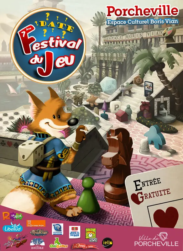 Affiche officielle Festival du jeu de Porcheville 2021