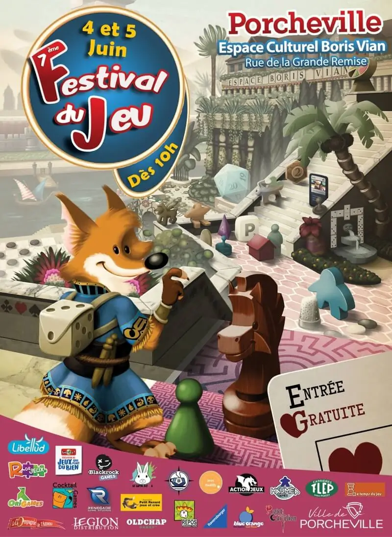 Affiche officielle Festival du jeu de Porcheville 2022
