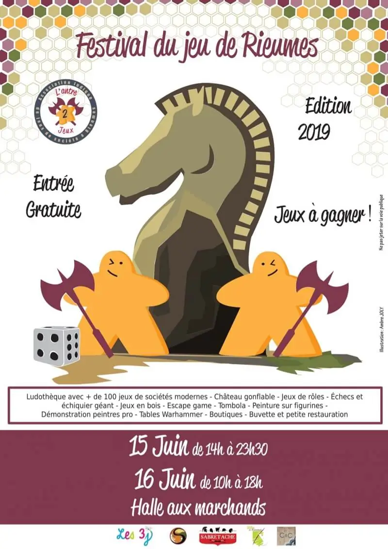 Affiche officielle Festival du jeu de Rieumes 2019