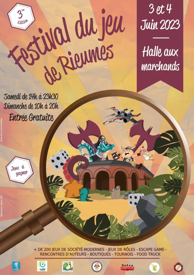 Affiche officielle Festival du jeu de Rieumes 2023