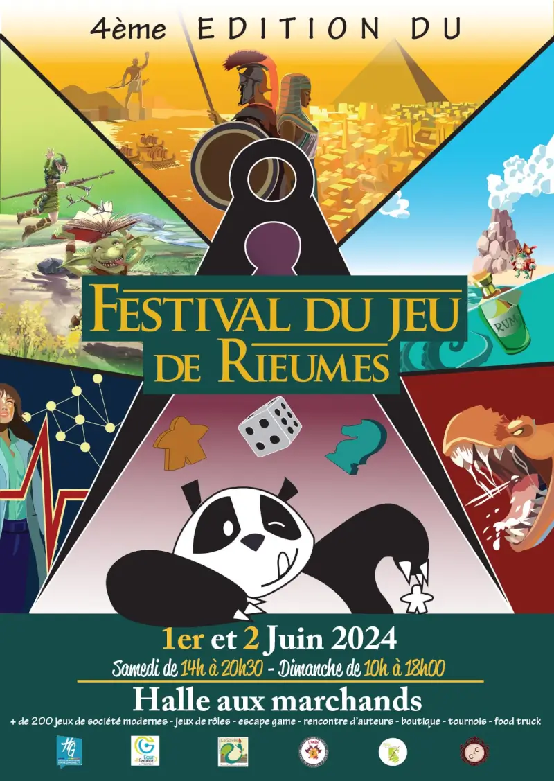 Official poster Festival du jeu de Rieumes 2024