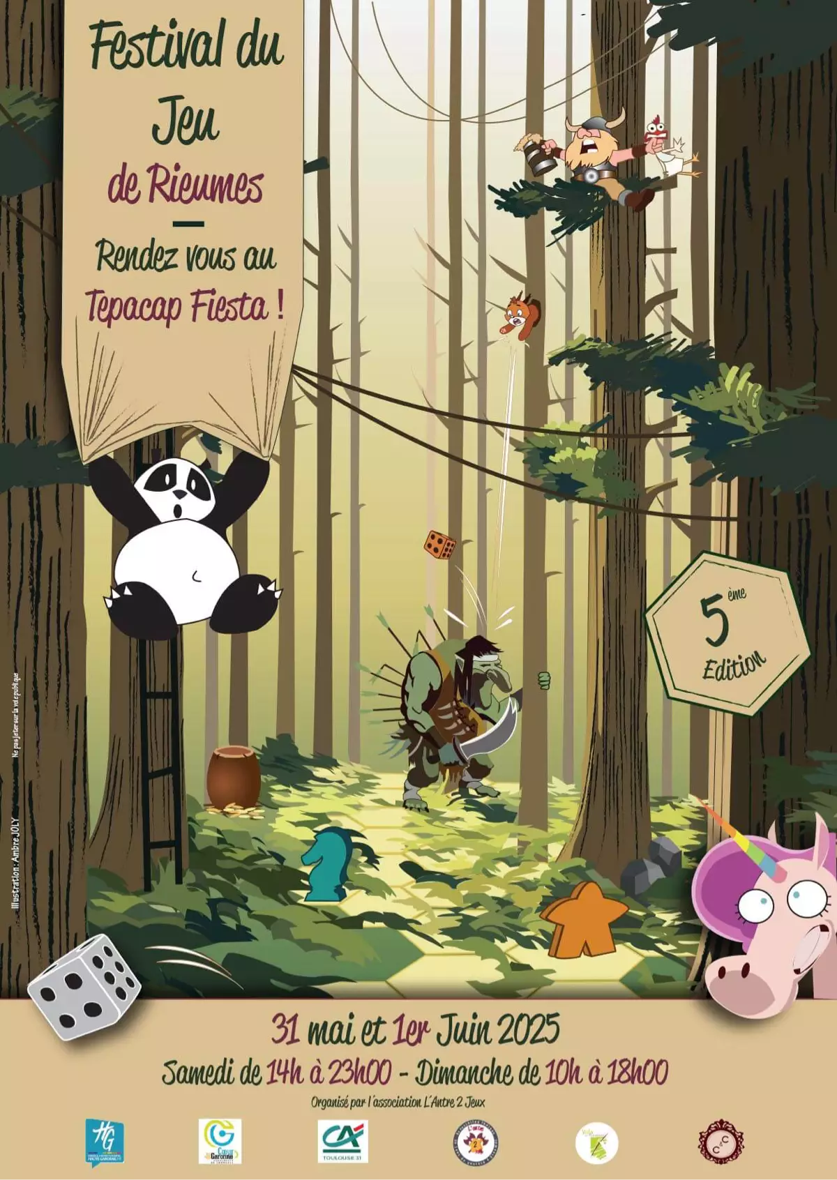 Affiche officielle Festival du jeu de Rieumes 2025