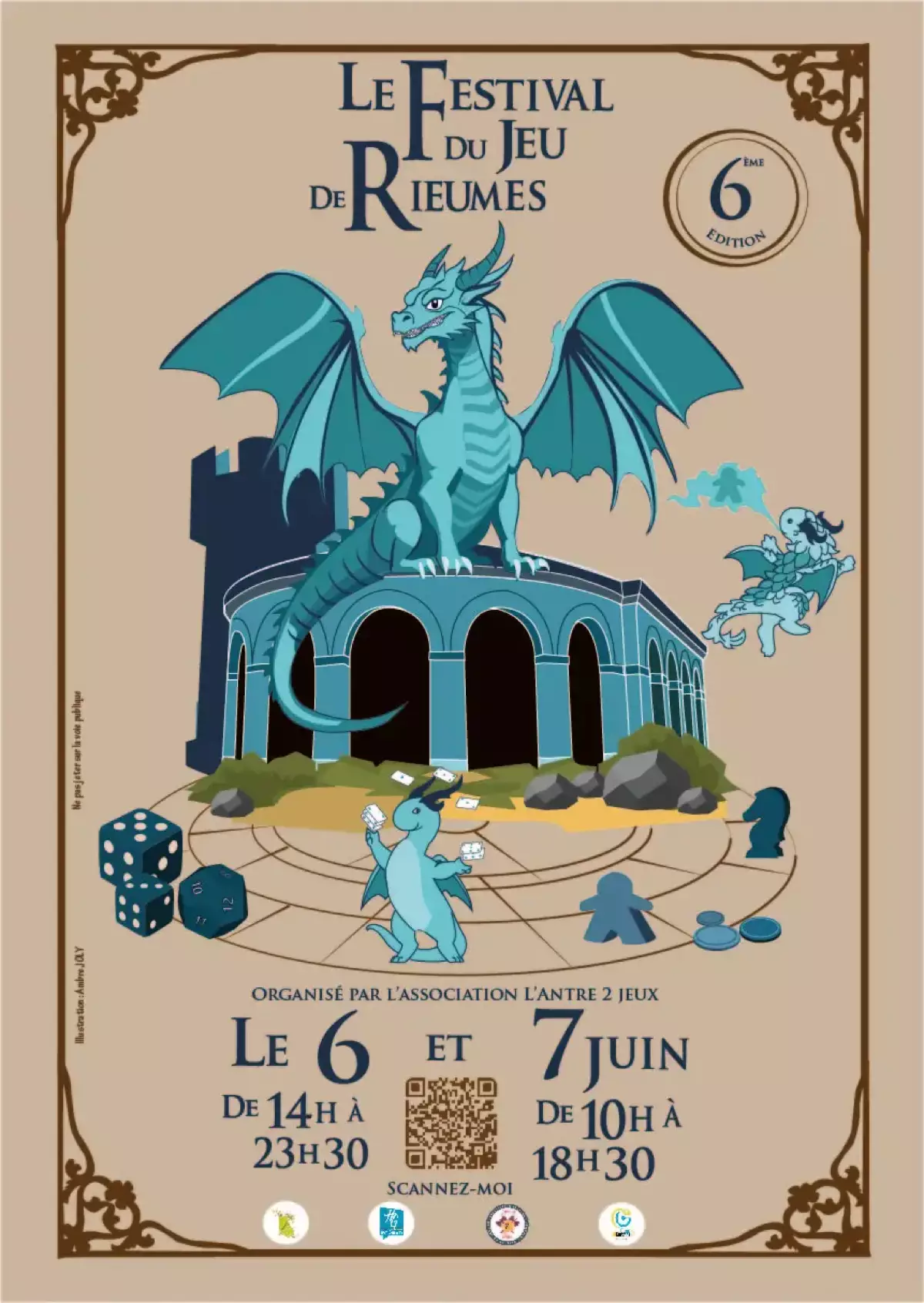 Official poster Festival du jeu de Rieumes 2026