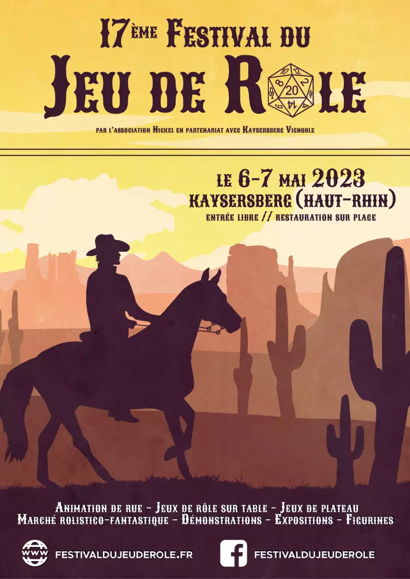 Affiche officielle Festival du jeu de rÃ´le 2023
